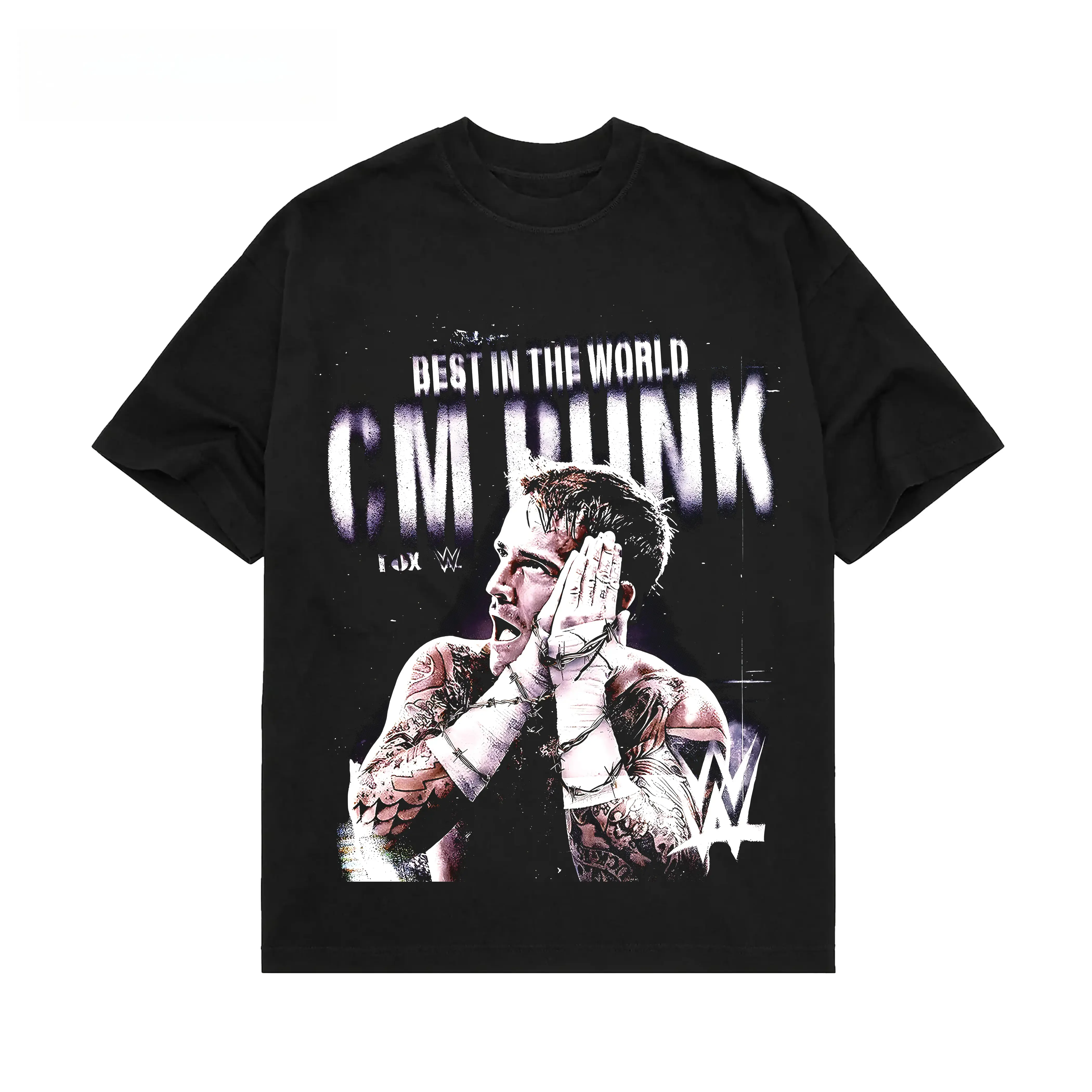 [100% Cotton]CM PUNK 2 TEE, Wrestling Tee, WWE Tee, Wrestling Gift, Sports Shirt, Workout T-shirt Menswear Streetwear Crewneck Clothing