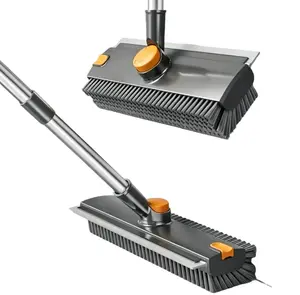 Popular 4-in-1 long-handled bathroom crevice cleaning brush — removes stains from tiles and floors and rinses away water; a convenient cleaning tool for bathrooms, shower curtains, bouquets, funny stickers, graduation dances, and wooden Christmas trees.