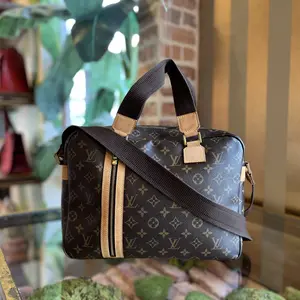 Pre-owned Louis Vuitton canvas Crossbody Bags Sac Bosphore Brown Monogram Messenger Bag
