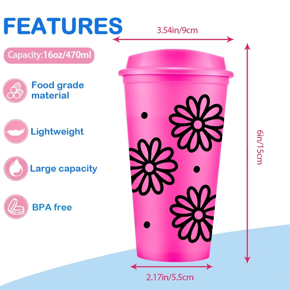 10pcs/16oz/475ml/Floral Design Plastic Tumblers With Lid,Iced Coffee Cup,Perfect  Birthday, Christmas, And Anniversary Gifts,The Best Gift For Family And  Friends,Halloween Gift,Thanksgiving Gifts,Water Bottle,Holiday Party  Supplies - TikTok Shop