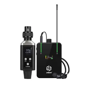 LMBGM Professional Wireless In-Ear Monitor, USB Charging, Tft Color Screen, 16 Frequency Options, Audio Gain Function, Suitable for Concerts, Studios, Outdoor Activities