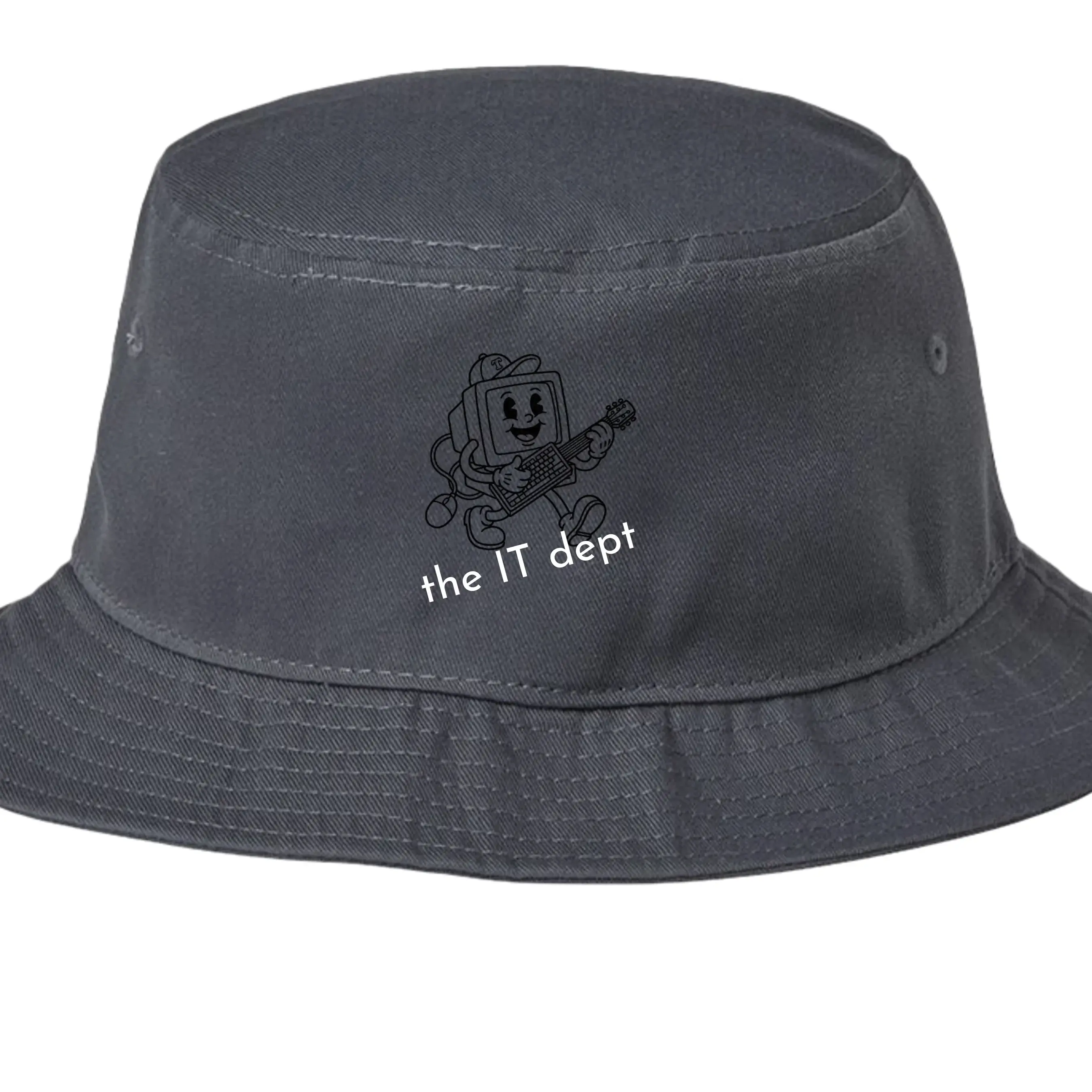 the IT dept Vintage PC Rockstar Recycled Bucket Hat
