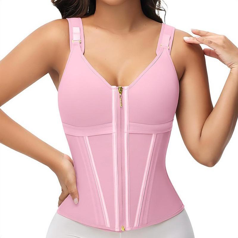 Waist Shapewear for Women with Bra Tummy Control Girdle Workout Shapewear with Adjustable Shoulder Strap