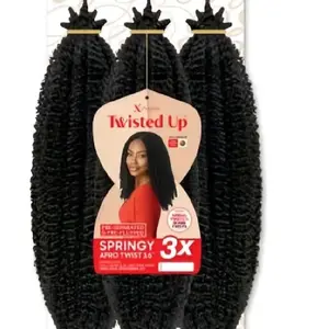 Twisted Up Springy Afro Twist 3X Pre-Permated Pre-Fluffed 16 Inch Synthetic Hair Extensions