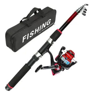 Multi-Size Telescopic Fishing Rod Set, Pre-Wound Reel + Storage Bag, Portable and Easy to Use, Ideal for Beginners, Outdoor Fishing Gear
