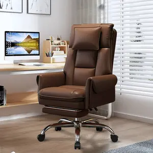 【Spring Glow Up】Big and Tall Office Chair Office Chair with Retractable Footrest, Heavy-Duty Ergonomic Chair, Adjustable Height High Back Computer Gaming Chairs
