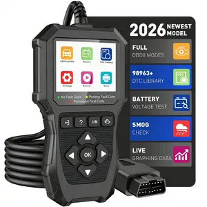 OBD2 Scanner Diagnostic Tool Check Engine Light Car Code Reader with Reset Battery Tester Live Data Freeze Frame I/M Readiness Car Scanner Diagnostic Tool for All OBDII Car After 1996