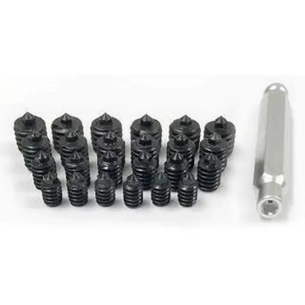 Precise 25-Piece Transfer Screw Combo Set - 4 Sizes, Single Handle, Threaded Holes for Hand Tool Applications, Four Sizes