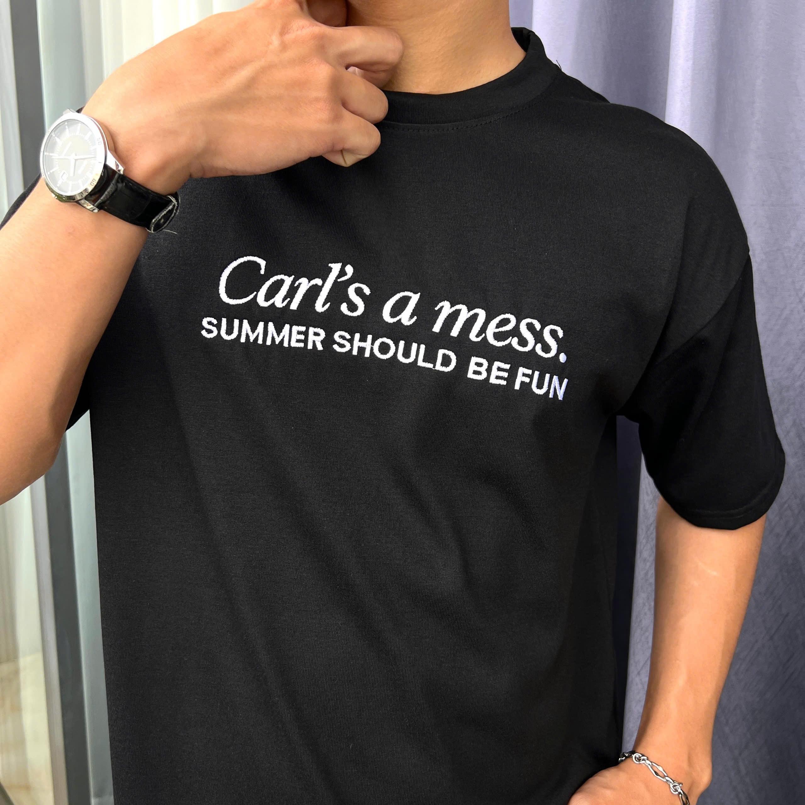 Carl’s a Mess Embroidered Shirt, Summer House TV Show Embroidery Sweatshirt, Meme Reality Show Drama Tshirt For Fan Streetwear Womenswear