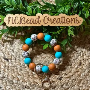 Women's Silicone Bead Wristlet, Western Style