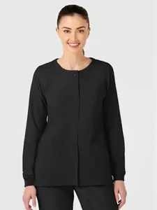 Wink W123 Crew Neck Warm Up Scrub Jacket