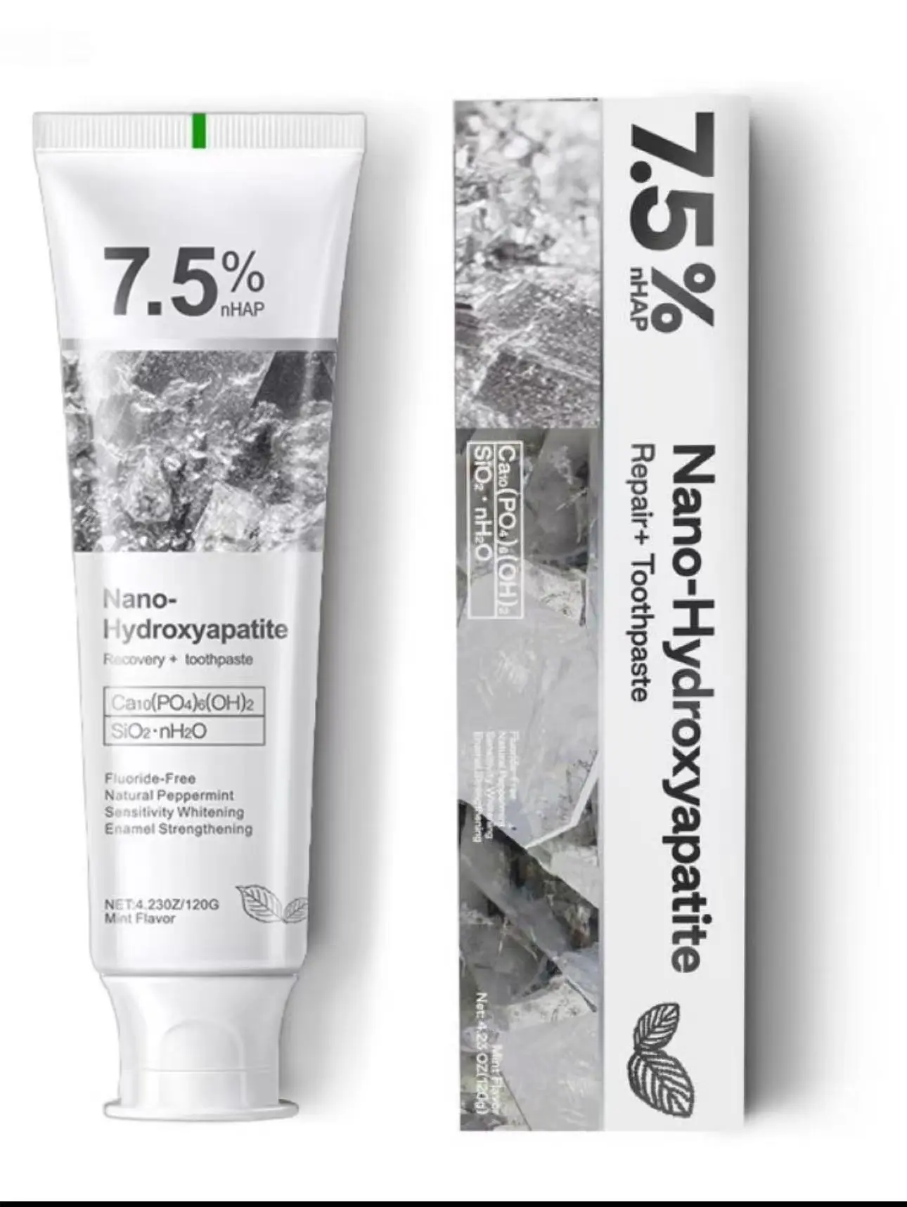 Buy 1 get 1 free --Hydroxyapatite Toothpaste | Enamel Repair & Fresh Breath | Gentle Mint Flavor | 4.23 oz Oral Care