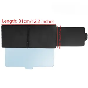 Car Sun Visor Extender Anti Glare UV Protection Retractable Sun Shield Visor Extension Universal Fit Windshield Side Window Easy Install Lightweight Accessory