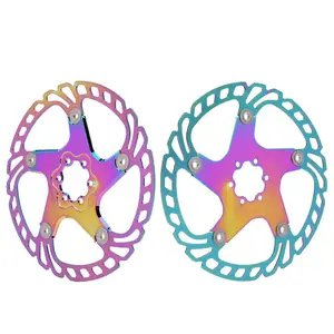 Quality Metal Mountain Bike Bicycle 203mm Five Nail Disc Brake Slice Brake Pad Diskcolorful