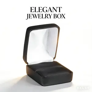 Ring box NEW Black Jewelry Ring Gift Box Wedding Engagement Holder Storage Case