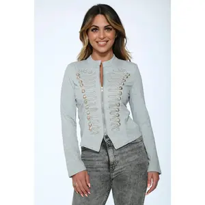 C6169 Grey Military Jacket