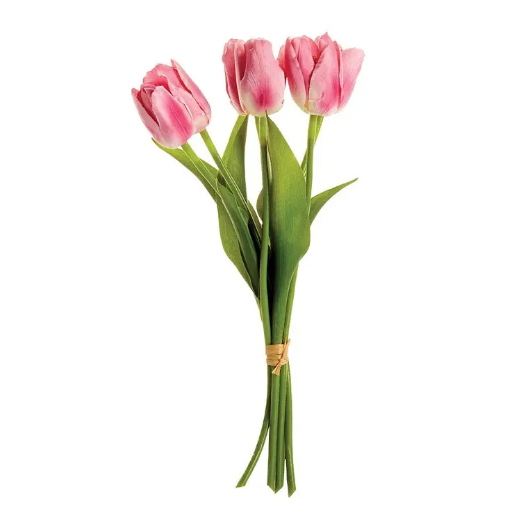 Dutch Tulips Pink and White - Ideal for Decor and Ornaments
