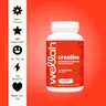 Wellah Creatine Monohydrate Capsules 3000mg | 30 Servings | Pre Workout & Fitness Endurance Supplement | Micronized Formula | 120 Edible Capsules