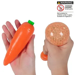Realistic Carrot Stress Relief Toy, Quick Bounce Squeeze, Office Stress Reliever, Indoor Decoration, Prank Prop, Perfect Gift for Holidays