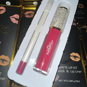 #8 Cherry Matte lip set