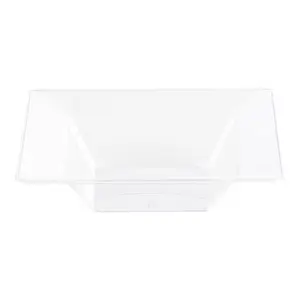 Clear Square Plastic Dessert Bowls (5 oz.)
