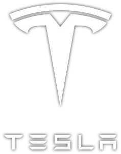 White T Logo Cut To Shape Vinyl Sticker (Gift Idea) (Decal) (Nostalgic) (Elon Musk) (Tesla)