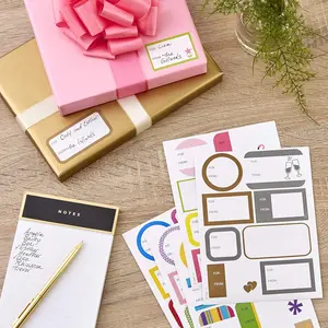 Gift Tag Stickers - All Occasion (80 Labels, 5 Designs) for Birthdays, Engagements, Weddings, Baby Showers, Any Occasion