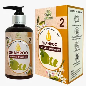 SalaHair Pomelo Essentials Oil Shampoo (250ml) for Hair Loss Treatment and Damaged Hair Restoration