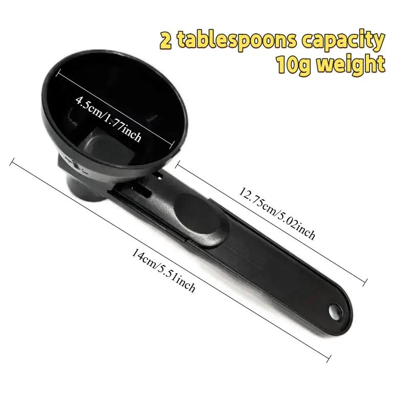 Protein Powder Sliding Spoon High Quality Funnel for Pre Workout Creatine Powder Formula BPA Free Plastic Kitchen Utensil Perfect Gift for Fitness and Cooking