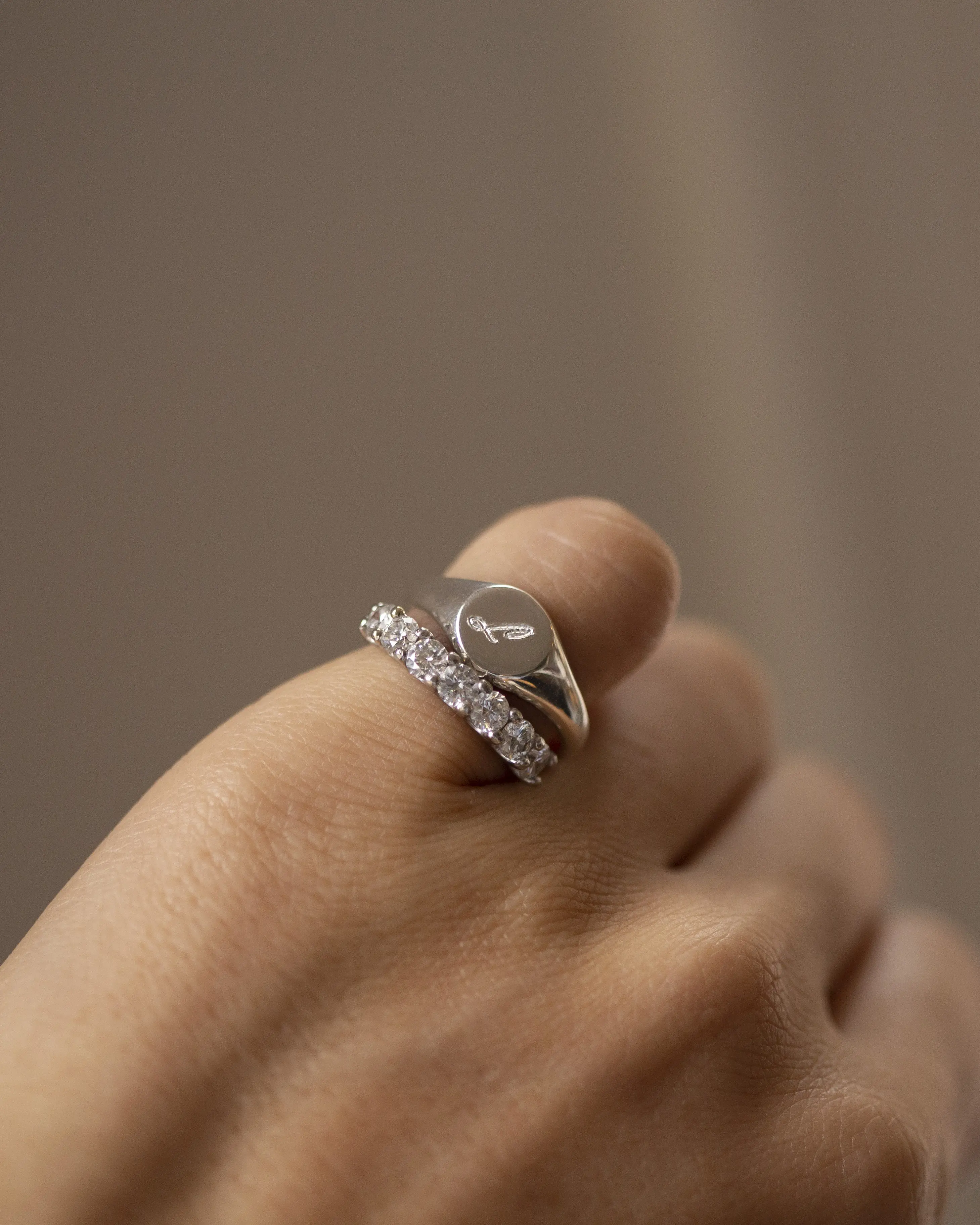 Signet Ring, Engraved Signet Ring, Pinky Ring