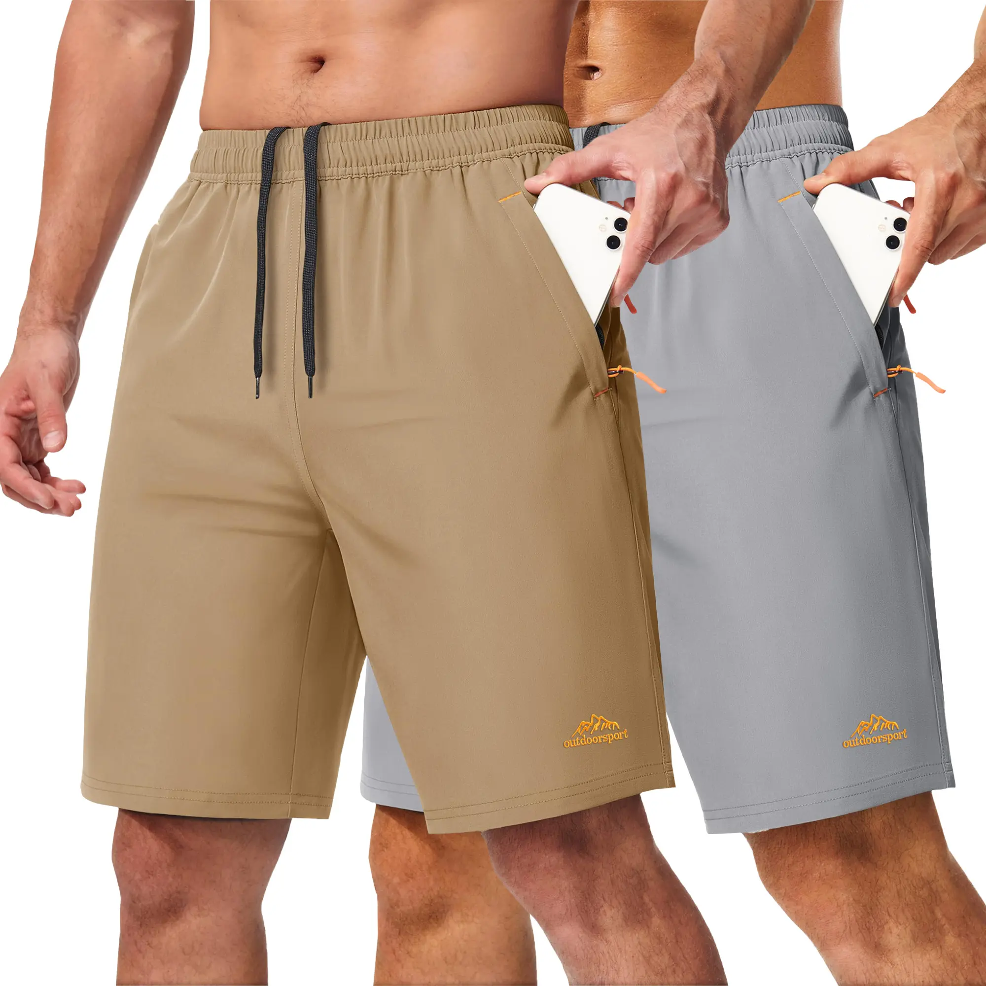 Size 32, Khaki+Light Grey