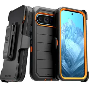 Rome Tech Google Pixel 9 Pro XL Defender Max Case – Heavy-Duty Rugged Protection, Multi-Layer Shock-Absorbing Armor, Raised Bezel Screen & Camera Protection, Ultimate Drop-Defense Design