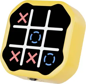 3 in 1 Electronic Tic Tac Toe Game with Silent Mode Portable Learning Toy Gift for Kids & Adults Compact Design Educational Tool for Strategic Thinking Skills