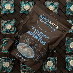 Aromiq Aventus Hyper Scented Laundry Pods – Luxury Perfume-Inspired Detergent Capsules | Long-Lasting Fragrance, Deep Clean, Fabric Softness & 7-Day Freshness – 20 Pods