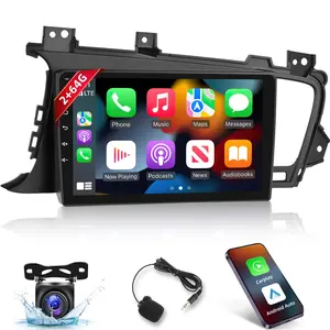 Android Radio for【KIA Optima K5 2010 2011 2012  2013】Support Wireless Carplay and Android Auto 9 Inch Touchscreen Radio EQ+AHD Rear View Camera Car Audio