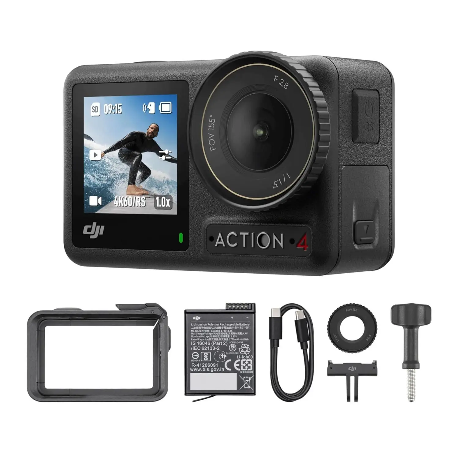 DJI Osmo Action 4 Essential Combo 4K Action Camera DJI Osmo Action 4 Essential Combo 4K Action Camera