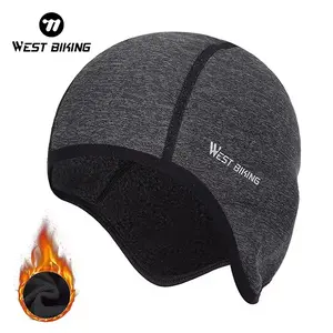 WEST BIKING Bicycle Caps. Windproof Warm Bikes Riding Small Hats, Outdoor Sports Running Caps Cycling Winter Thermal Fleece Plush