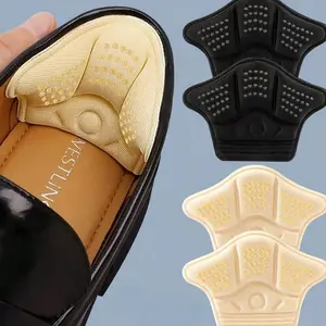5 Double self-adhesive thickened seaweed shoes, anti-friction after slipping, flexible shoes. Black/rice color movement protects the shoes, rests the shoes. Protective backrest, anti-slip cover, closure option, clear design. Shoes, spring/summer selection