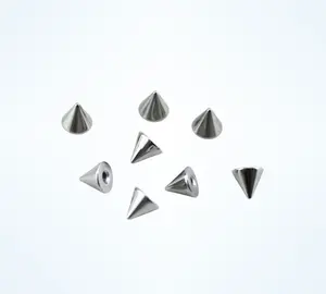 14g 12g 10g 8g replacement spike ends for for horseshoes or barbells cone body jewelry replacement parts