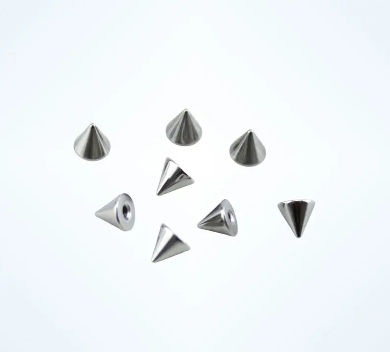 14g 12g 10g 8g replacement spike ends for for horseshoes or barbells cone body jewelry replacement parts