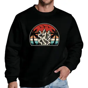 Hawaii Inspired Surfboard Surfing Sweatshirt, Long Sleeve for Men & Women