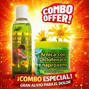 COMBO ESPECIAL de un ACEITE y POMADA de Arnica de 125 gramos