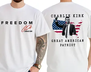 Charlie Kirk Great American Patriot Tee, Unisex T-shirt, Men's Women's Shirt, Gift for Fan