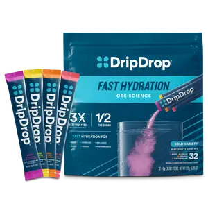 DripDrop Bold Variety Pack Electrolyte Powder, 8 oz sticks, 32 count DripDrop Bold Variety Pack Electrolyte Powder, 8 oz sticks, 32 count