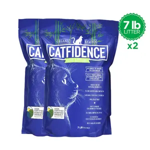 Catfidence- 2x 7lb Bambo kitty litter bags