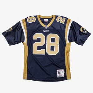 Men's Marshall Faulk Navy St. Louis Rams 2000 Authentic Jersey