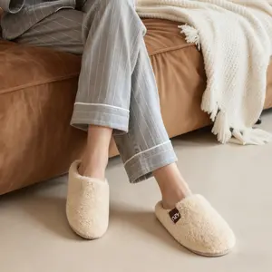 Women's Fuzzy Slip-on Slippers Soft Memory Foam Indoor House Shoes Indoor Non-Slip Rubber Sole House Shoes, Perfect Gift for Mother Wife Girlfriend
