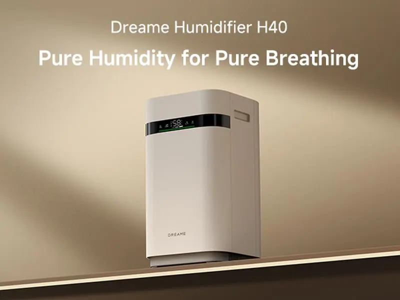 DREAME H40 Mist-Free Humidifier, Cool Evaporative Air Humidifier with 3-Stage Purification for Comfortable Air, 6L Easy to Fill & Clean, Suitable for Large Bedroom Plant, Indoor, Home, Quiet Sleep Mode