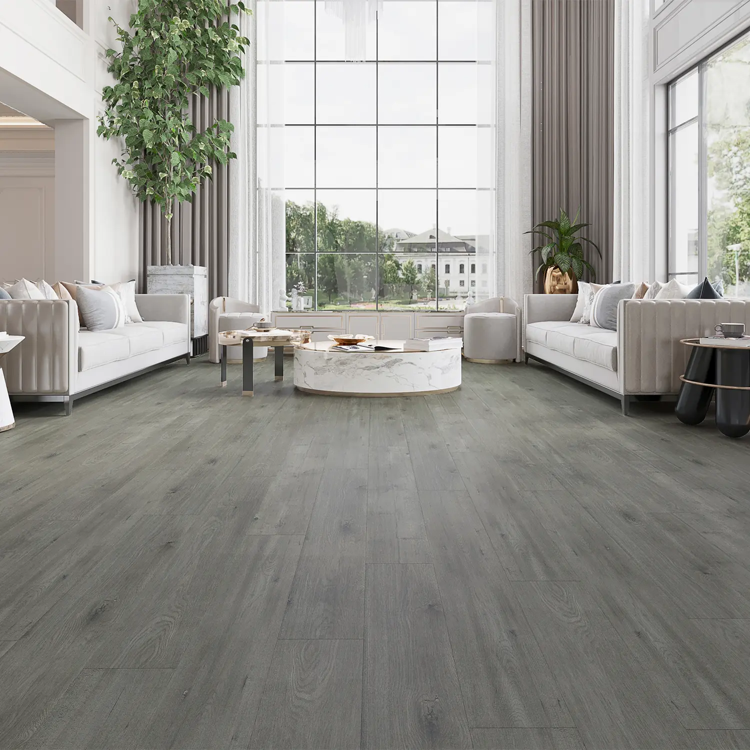 ELEME FLOORING 12 Mil X 7 In. W X 48 In. L Click Lock Waterproof Luxury Vinyl Plank Flooring EASY STREET SERIES (26.29 Sqft/case)-02005 NATURE'S TRAIL PRO