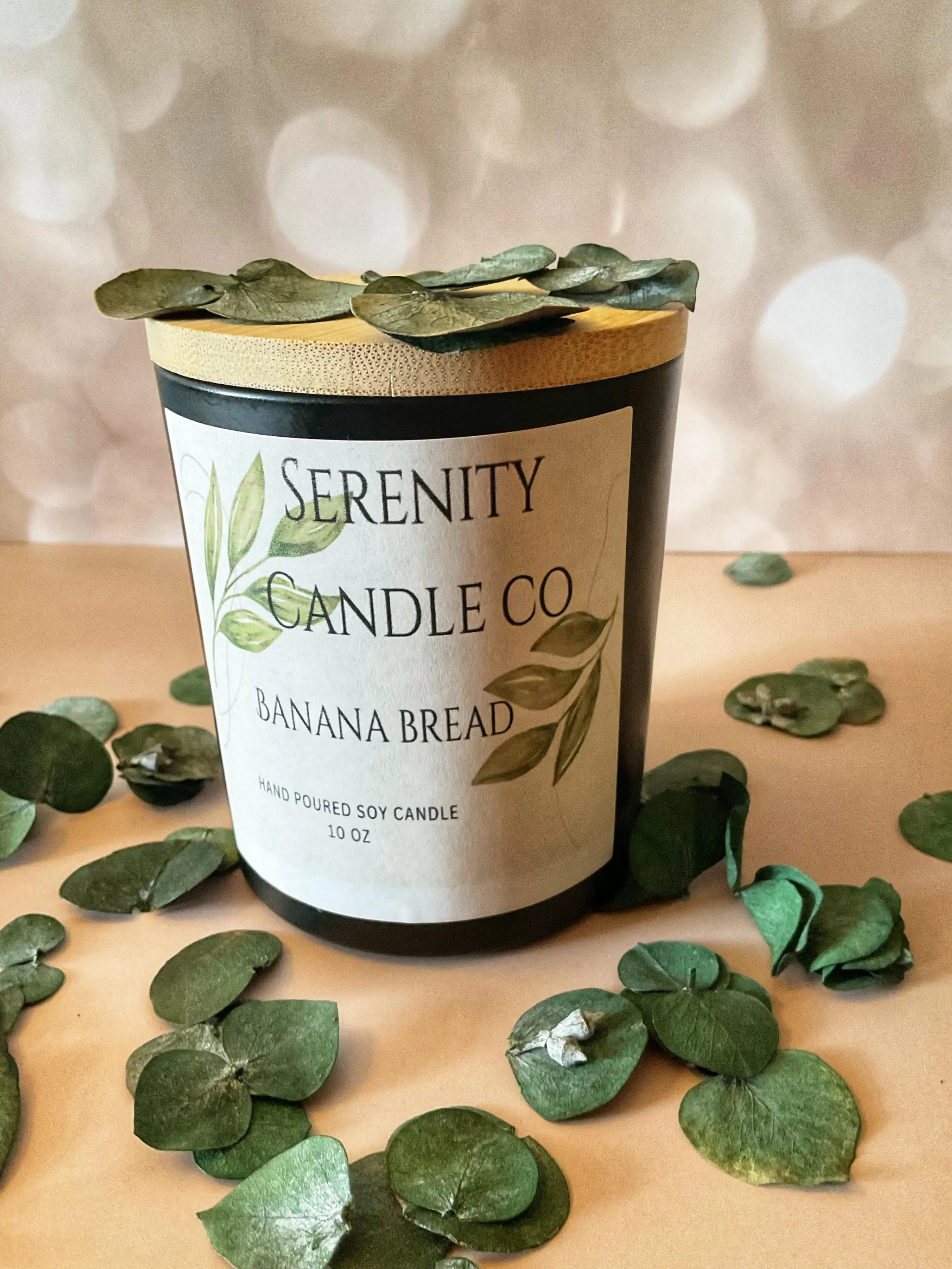 Banana Bread Soy Candle | Cozy Bakery Scent, Vanilla Notes